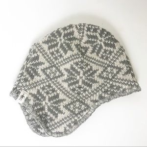 Smartwool Gray Patterned Knit Beanie